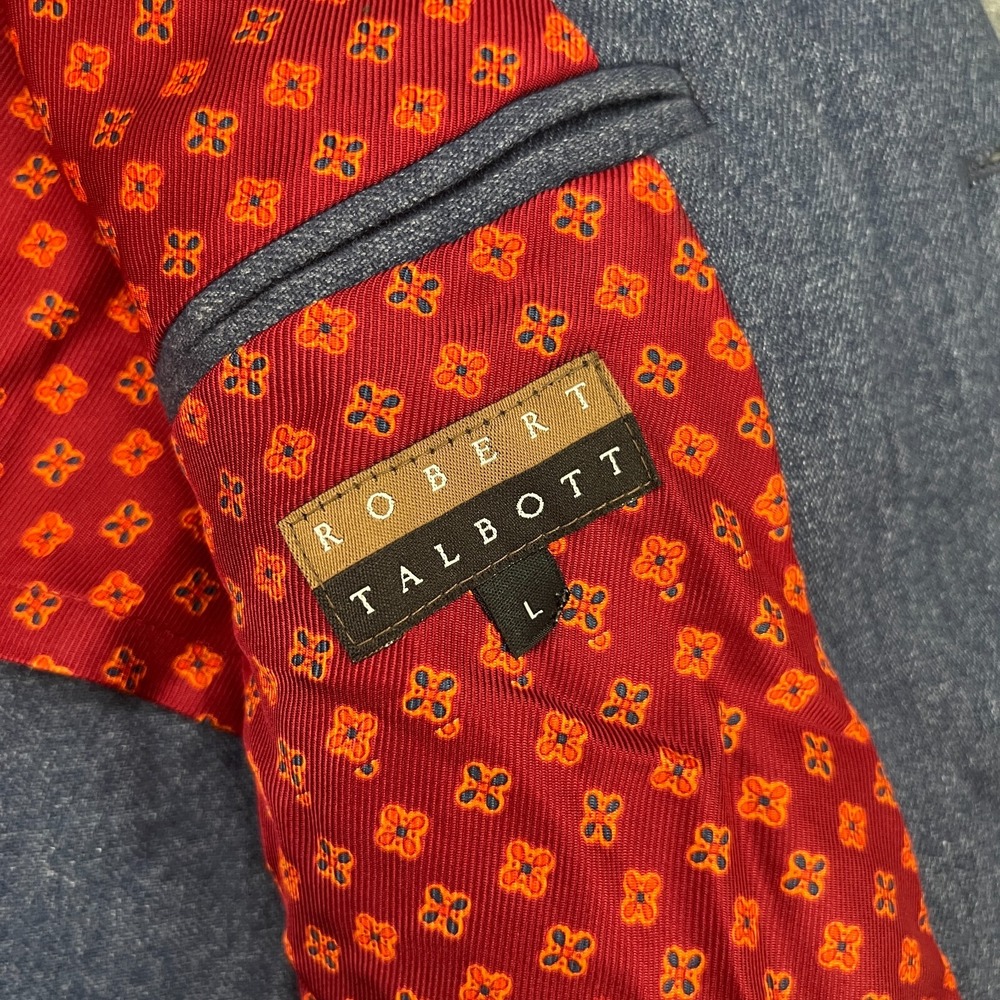 Robert Talbott Unstructured Blazer Jacket Men's L… - image 5